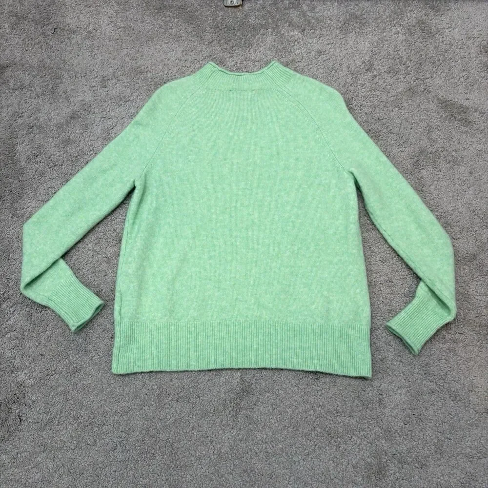 J. Crew Rollneck Sweater Super Soft Yarn Green Size XXS Wool Alpaca Blend